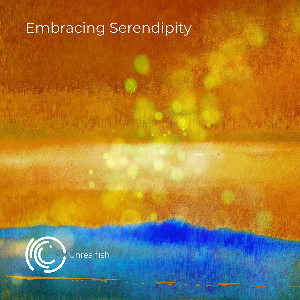 Embracing Serendipity album cover artwork  - copyright Unrealfish Music 2023